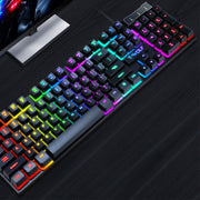 Lei Wolf T20 Beleuchtete Gaming & Office Tastatur – Wasserabweisend | Hintergrundbeleuchtung | Kabelgebunden
