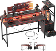 Multifunktionaler Gaming-Schreibtisch mit integrierter LED-Beleuchtung