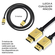 ELE-GATE Premium 4K HDMI-Kabel 3 m – 4K High-Speed, vergoldete Anschlüsse & robustes Geflecht für TV, Monitor & Gaming