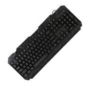 TC.08.P Mechanische Gaming-Tastatur – 104 Tasten mit Blue Switches & 7-RGB Rainbow-Beleuchtung | Anti-Ghosting & USB-Anschluss | Englisches Layout