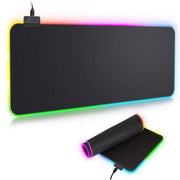 XXL RGB Gaming Mauspad – 90 × 40 cm | LED-Beleuchtung | 4 mm dick | Wasserabweisend