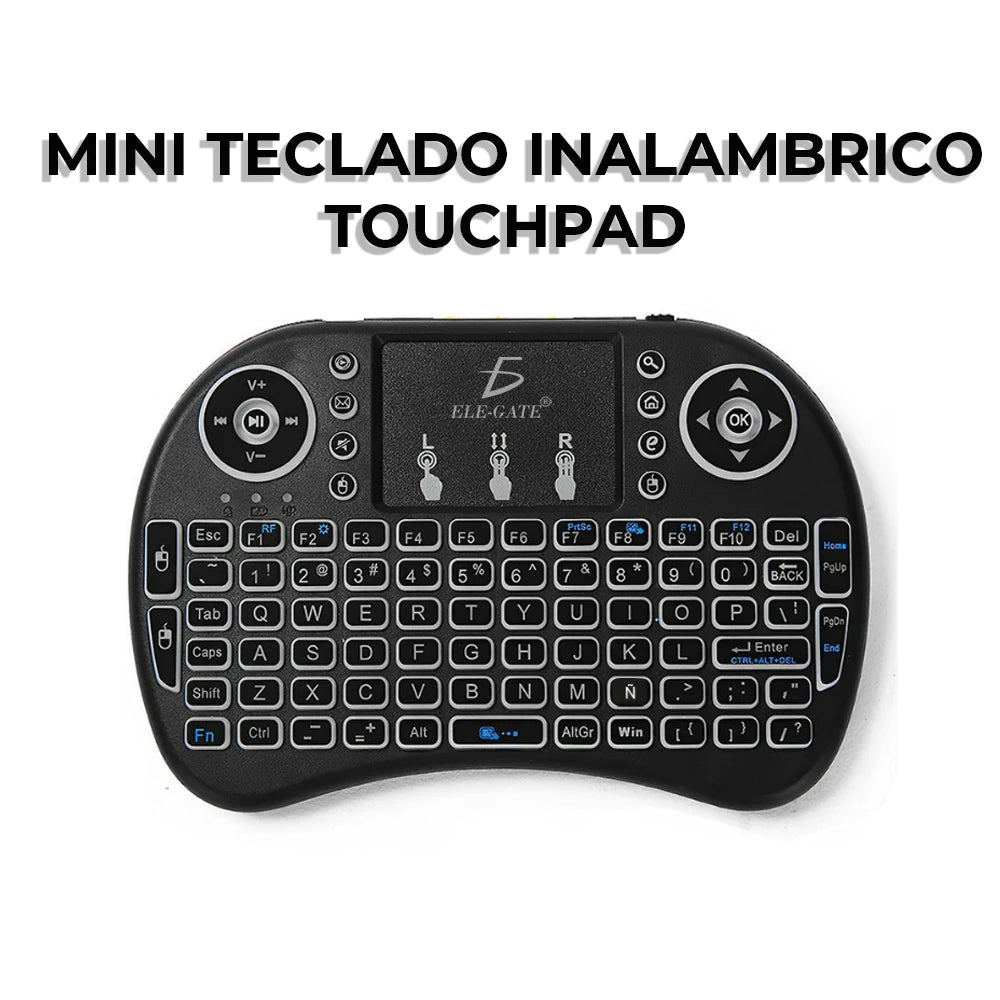 Mini Wireless Keyboard mit Touchpad – für Smart TV, TV-Box, PC & Multimedia