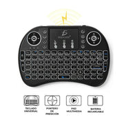 Mini Wireless Keyboard mit Touchpad – für Smart TV, TV-Box, PC & Multimedia