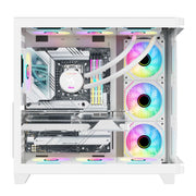 Micro-ATX Gaming PC-Gehäuse – Mid Tower | Optimierter Airflow | Glas-Seitenfenster