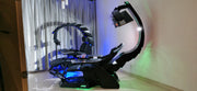 CLUVENS UNICORN Zero-Gravity Gaming Cockpit – Luxuriöse Simulator-Workstation mit Liegefunktion, Wärme & Massage | Premium Gaming- & Sim-Racing-System