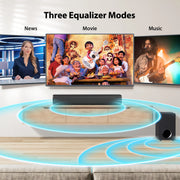 KY-MINIE 2.1 Soundbar mit Subwoofer – 110W TV Soundsystem | 5,25" Bass | DSP | Kraftvoller Heimkino-Sound für TV, Gaming & Musik