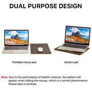 CONTACTS FAMILY Premium Laptop Sleeve aus echtem Rindsleder – 13–16" | Personalisierbare Ledertasche für MacBook Pro/Air, Dell, HP & Notebooks