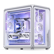 Gaming PC Full-Tower Gehäuse – Tempered Glass Seitenfenster, robustes Stahlgehäuse & USB 3.0 | ATX/ITX
