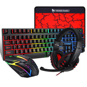 Hot Sale T-WOLF TF850 RGB Gaming Tastatur & Maus Set – 104 Tasten | 9-Key Anti-Ghosting | 1000 DPI Gaming Maus | USB Kabelgebunden