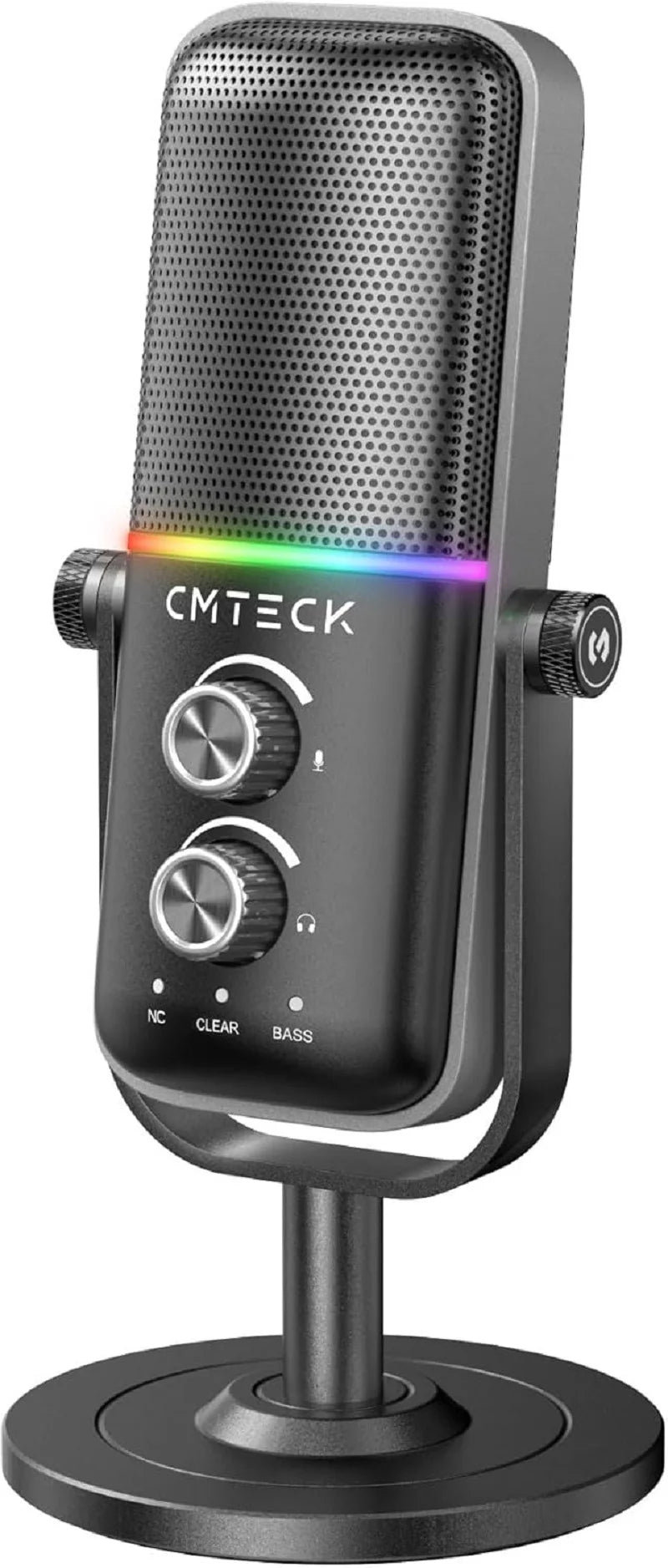 CMTECK XM600 RGB Gaming-Mikrofon – USB Kondensatormikrofon für Streaming, Podcast & Recording