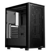 PENCO Gaming PC-Gehäuse – ATX / Micro-ATX / ITX Mid-Tower mit Glas-Seitenfenster & Mesh-Front | Gaming Case für individuelle PC-Builds