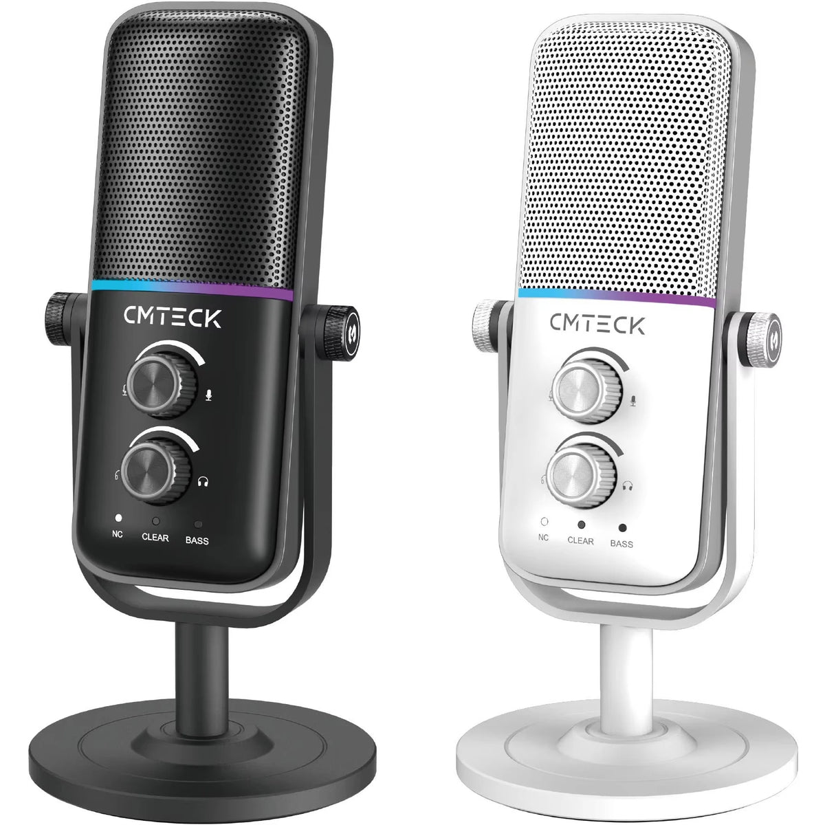 CMTECK XM600 RGB Gaming-Mikrofon – USB Kondensatormikrofon für Streaming, Podcast & Recording