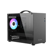 Kompaktes Gaming PC-Gehäuse – Micro-ATX & Mini-ITX | Schwarzes Mid-Tower Computergehäuse