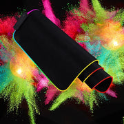 XXL RGB Gaming Mauspad – 80 × 30 cm | 9 LED-Lichtmodi | Rutschfeste Unterseite | 3 mm Gaming Desk Mat