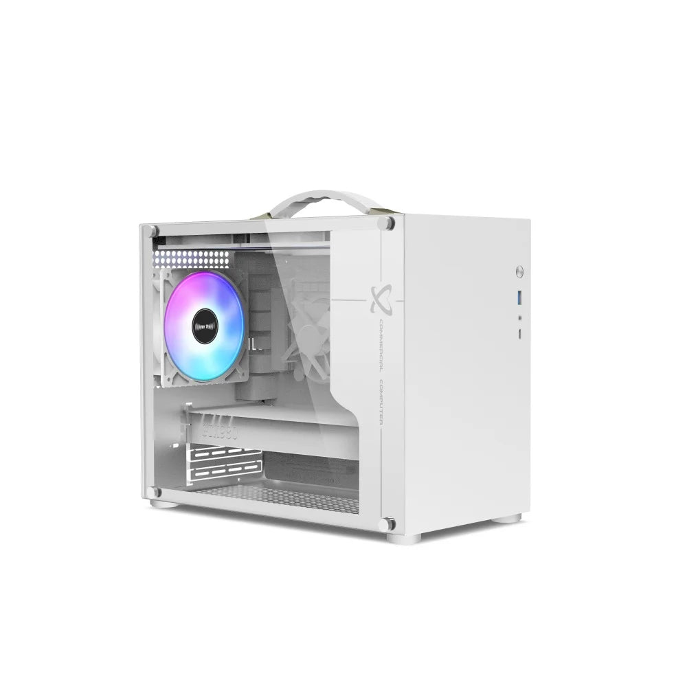 Kompaktes Gaming PC-Gehäuse – Micro-ATX & Mini-ITX | Schwarzes Mid-Tower Computergehäuse