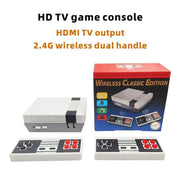 8-Bit Mini Retro TV Spielekonsole – Rot/Weiß mit 2,4-GHz Wireless Controllern