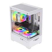 Micro-ATX Gaming PC-Gehäuse – Mid Tower | Optimierter Airflow | Glas-Seitenfenster
