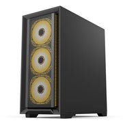 Premium ATX Gaming PC-Gehäuse – Tempered Glass | Schwarzes Gaming-Tower Case
