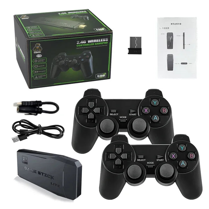 M8 Retro Game Stick – Wireless Gaming-Konsole mit kabellosen Controllern | HDMI