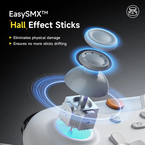 EasySMX X05 Pro Gaming Controller – Hall-Effekt Joysticks | RGB | Bluetooth & 2,4 GHz Wireless | Für PC, Steam Deck, Switch, Android & iOS