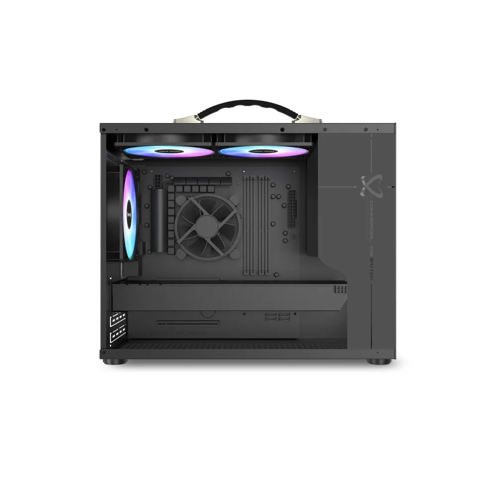 Kompaktes Gaming PC-Gehäuse – Micro-ATX & Mini-ITX | Schwarzes Mid-Tower Computergehäuse