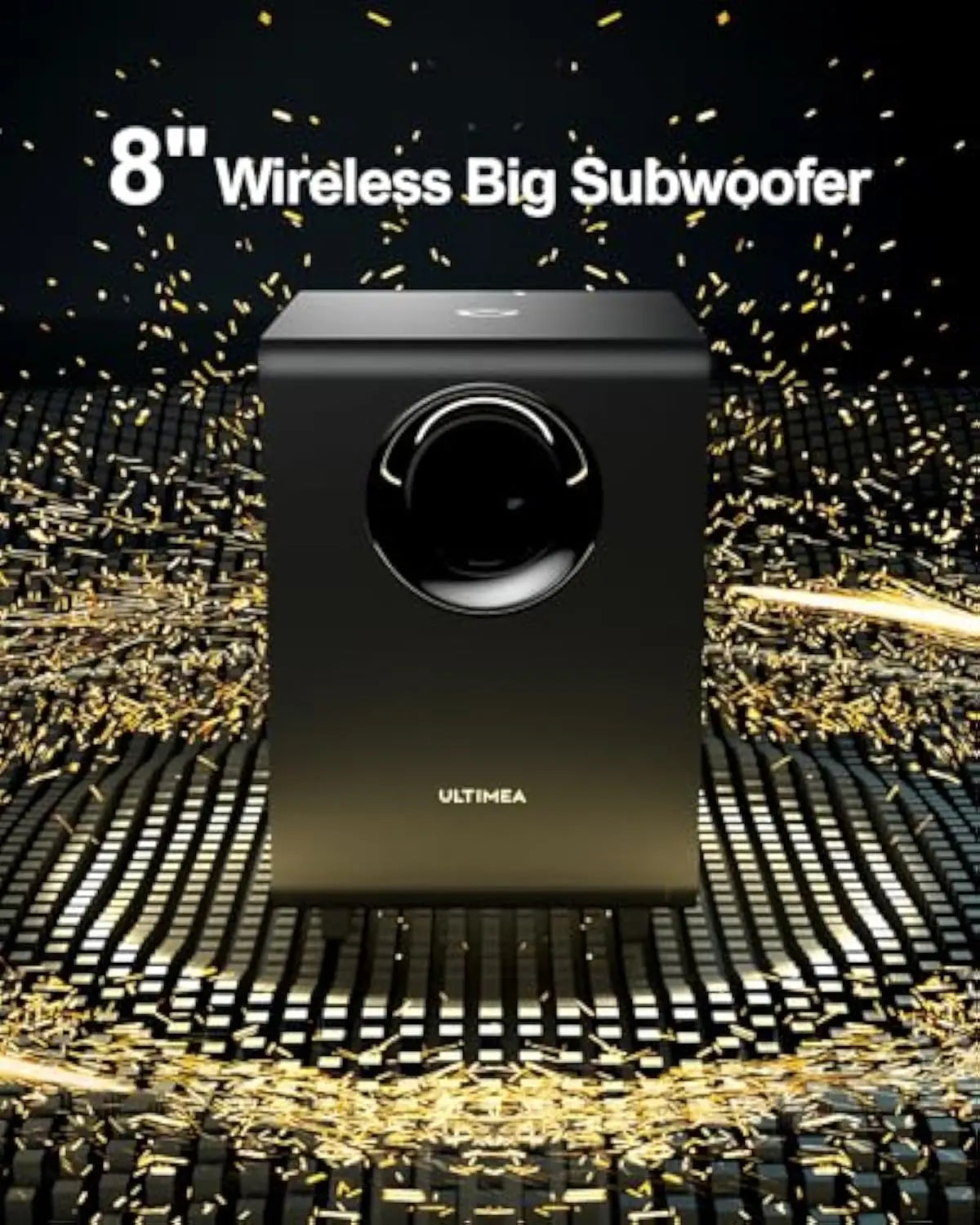 ULTIMEA Nova S90 7.1.4 Dolby Atmos Soundsystem – 740W Peak | 12 Treiber | Wireless Subwoofer & Surround Speaker