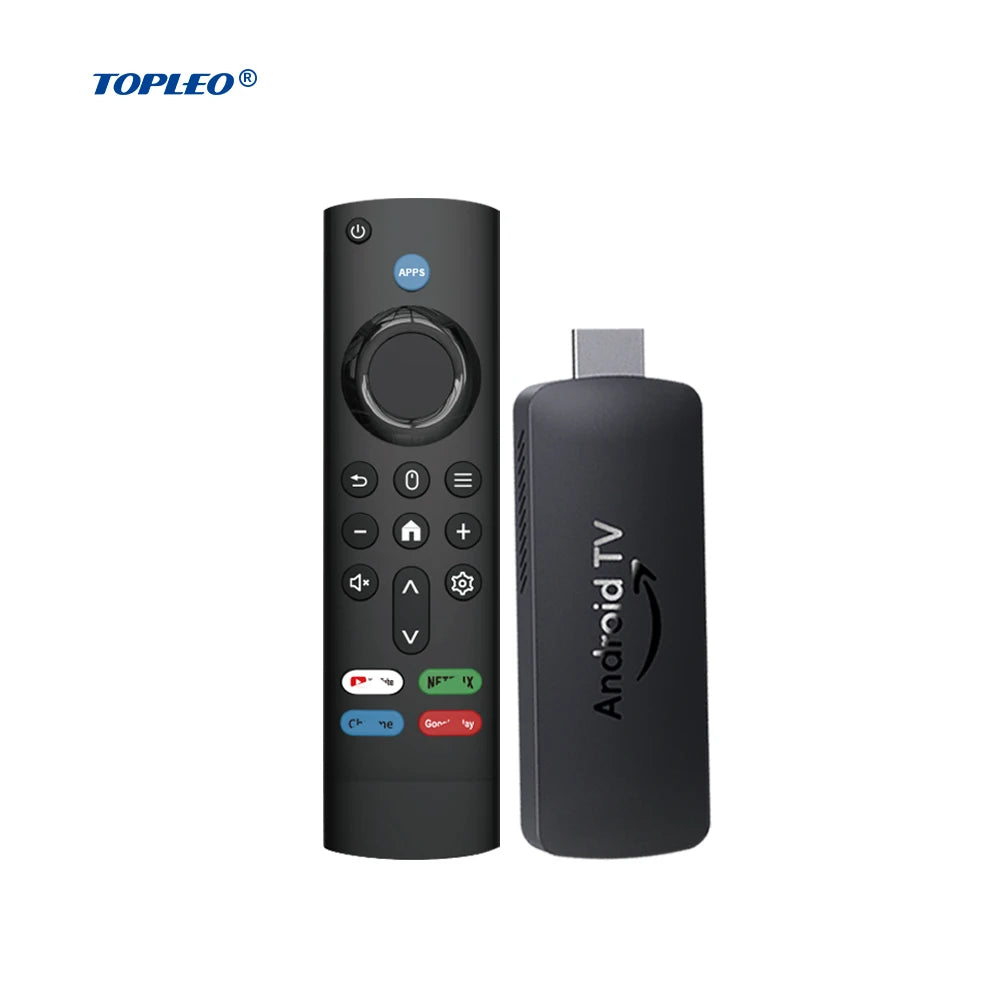 Topleo Android TV Stick – 4K Smart TV Streaming-Stick mit WLAN & IR-Fernbedienung