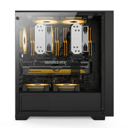 Premium ATX Gaming PC-Gehäuse – Tempered Glass | Schwarzes Gaming-Tower Case