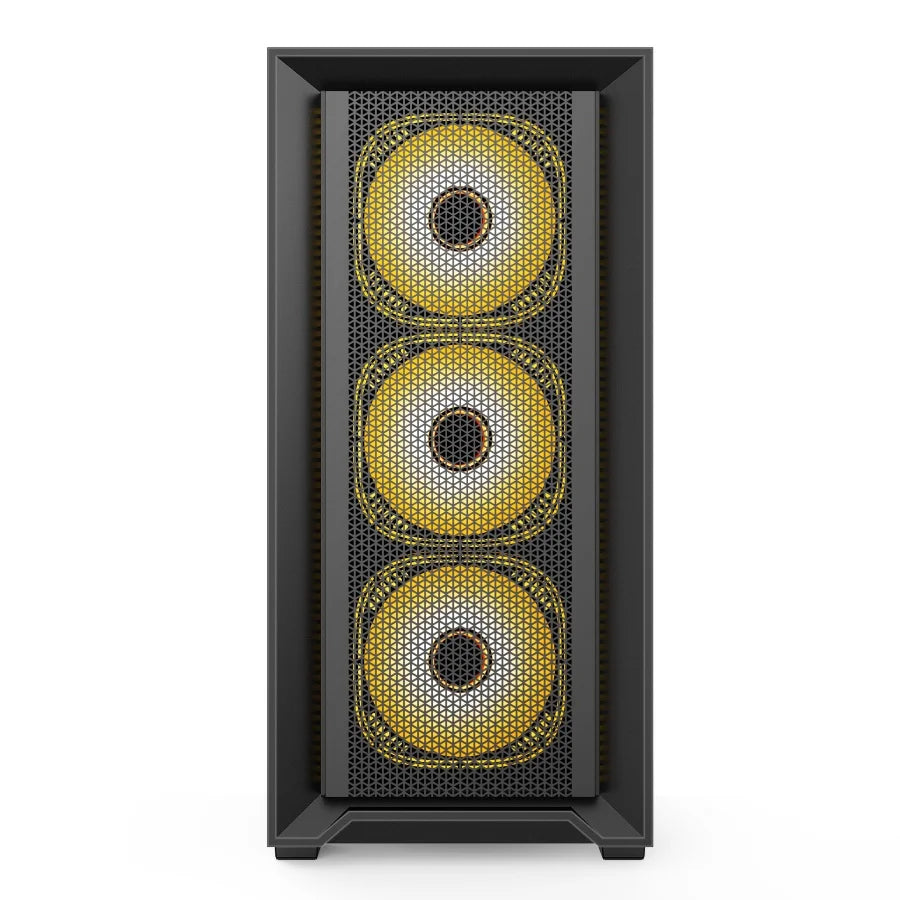 Premium ATX Gaming PC-Gehäuse – Tempered Glass | Schwarzes Gaming-Tower Case