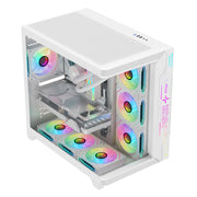 Gaming PC Full-Tower Gehäuse – Tempered Glass Seitenfenster, robustes Stahlgehäuse & USB 3.0 | ATX/ITX