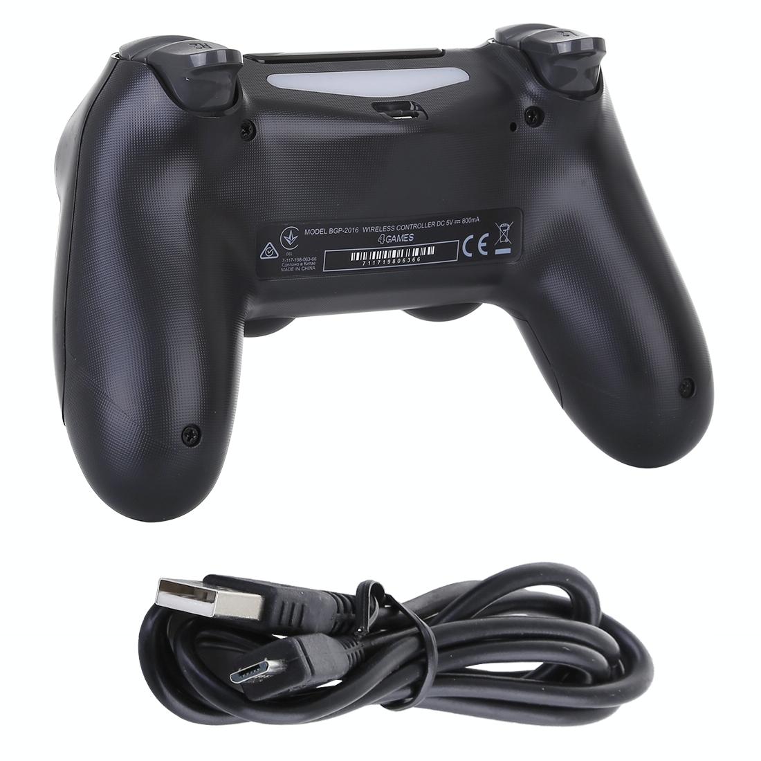 MK Gaming Schwarzer kabelloser Bluetooth-Gamecontroller mit Schneeflocken Tasten-Design für PS4