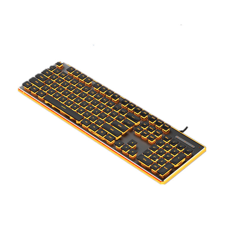 L1 Gaming Tastatur mit Beleuchtung – Leise & Wasserabweisend | Metallgehäuse | Mechanical Feel