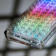 Transparente Ice Crystal Keycaps – Komplettes Tastenkappen-Set für mechanische Tastaturen | Kompatibel mit 61 / 87 / 98 / 104 Tasten