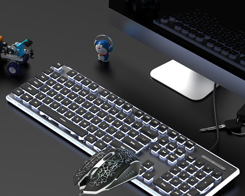 L1 Gaming Tastatur mit Beleuchtung – Leise & Wasserabweisend | Metallgehäuse | Mechanical Feel