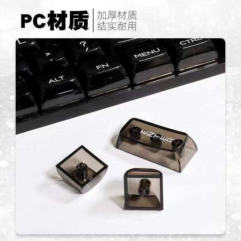 Transparente Ice Crystal Keycaps – Komplettes Tastenkappen-Set für mechanische Tastaturen | Kompatibel mit 61 / 87 / 98 / 104 Tasten