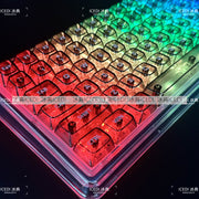 Transparente Ice Crystal Keycaps – Komplettes Tastenkappen-Set für mechanische Tastaturen | Kompatibel mit 61 / 87 / 98 / 104 Tasten