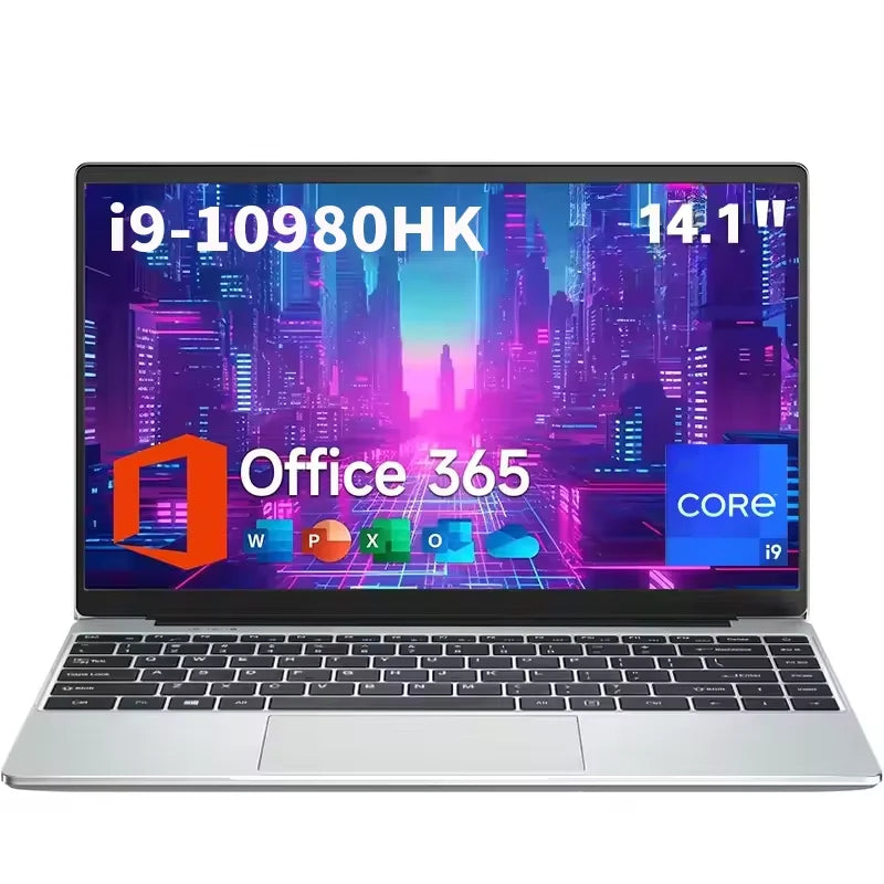 FUCHU 14,1" Performance Laptop – Intel Core i9-10980HK | 16 GB DDR4 RAM | bis 2 TB SSD | Full HD | Windows 11 | Ultraflaches Notebook