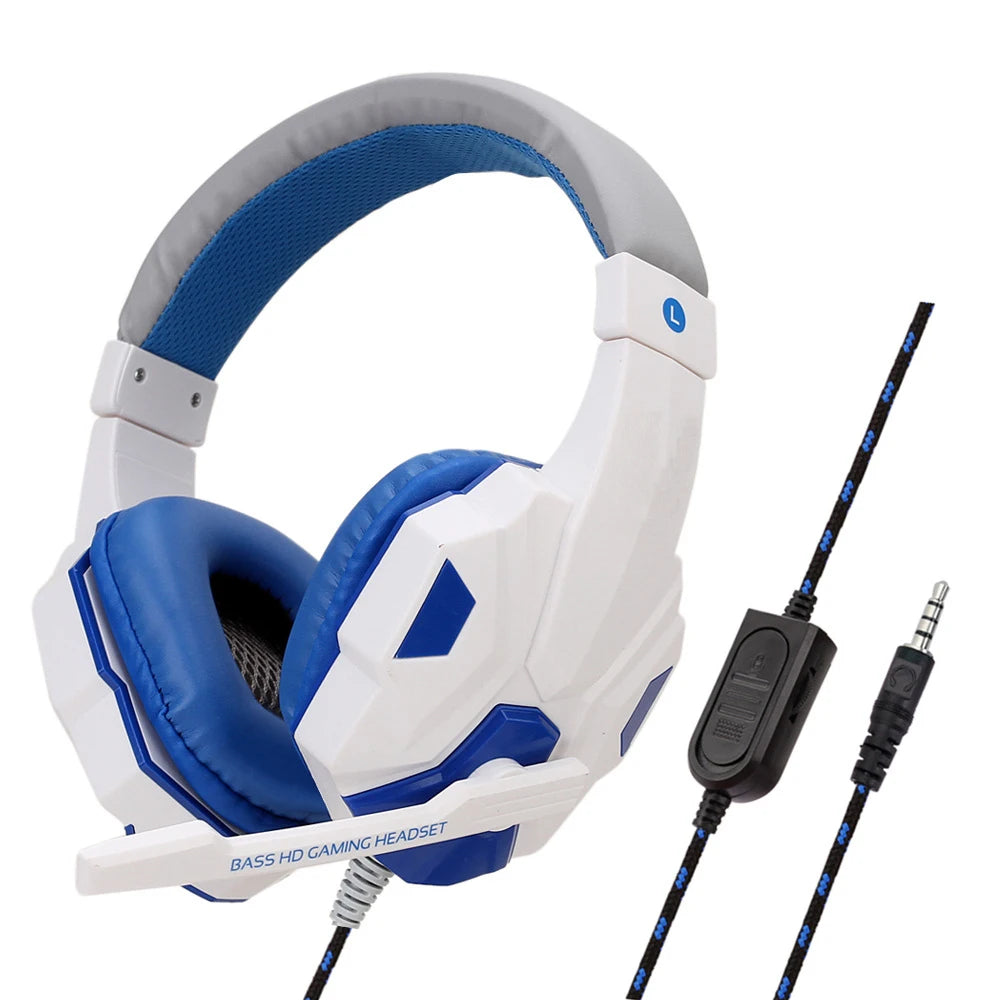 Stereo Gaming-Headset – Kabelgebundene Kopfhörer mit 40-mm-Treibern & verstellbarem Mikrofon | 3,5-mm-Klinke für PC, PS4, PS5, Xbox & Smartphone
