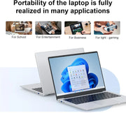 FUCHU 14,1"Zoll Full-HD Business Laptop – Intel Core i7-8650U | 12 GB RAM | bis 2 TB SSD | Windows 11 | Wi-Fi 6 & IPS-Display