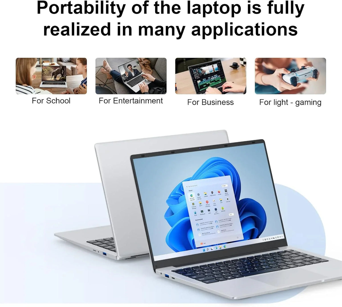 FUCHU 14,1"Zoll Full-HD Business Laptop – Intel Core i7-8650U | 12 GB RAM | bis 2 TB SSD | Windows 11 | Wi-Fi 6 & IPS-Display