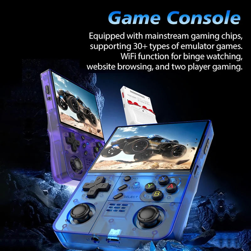 18.000+ Spiele Luxuglow R40XX Pro Max Retro-Handheld – 4,2" IPS-Display | Linux-System | RK3326 Quad-Core | 4500-mAh-Akku | 64/128 GB