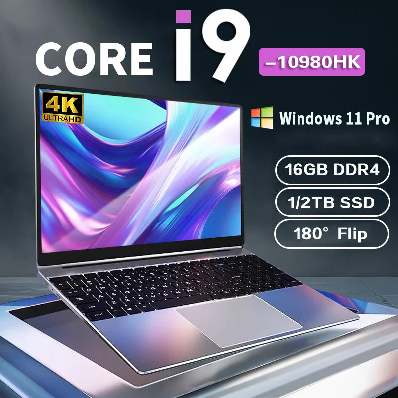 FUCHU 14,1" Performance Laptop – Intel Core i9-10980HK | 16 GB DDR4 RAM | bis 2 TB SSD | Full HD | Windows 11 | Ultraflaches Notebook
