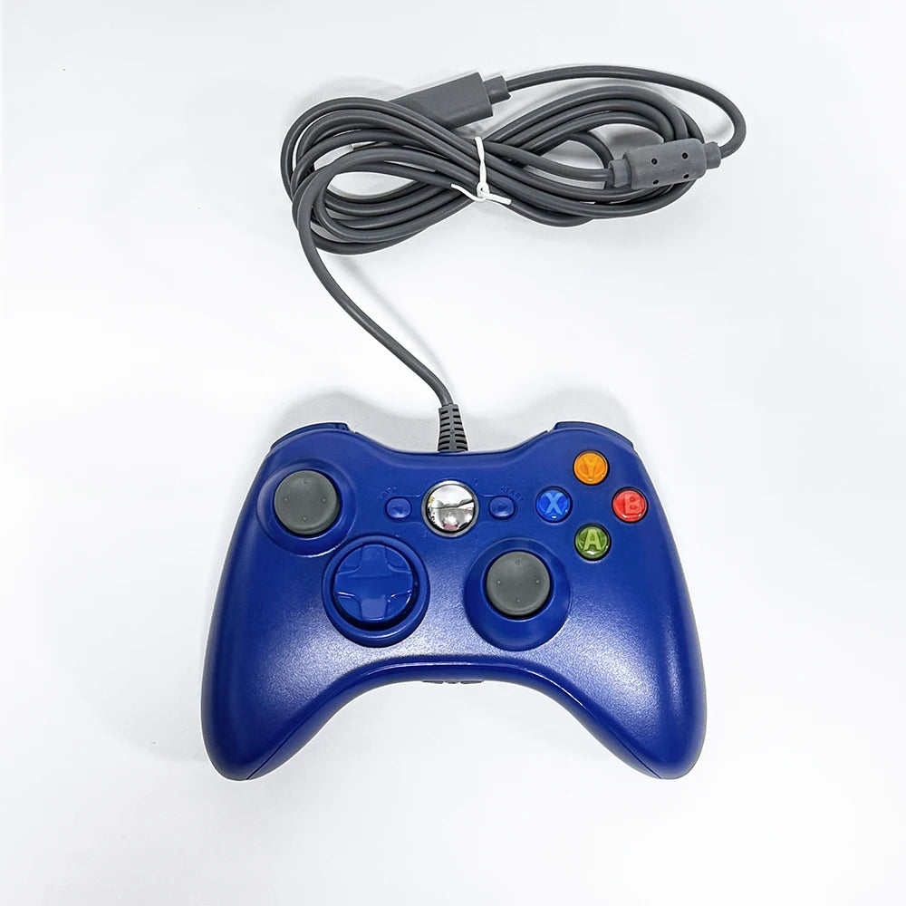 360 USB Gaming Controller für PC & Xbox 360 – Kabelgebundenes Gamepad mit Vibrationsmotor | Für Windows 7/8/10 | Verschiedene Farben