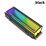 SSD-Kühler M.2 5V ARGB – RGB Heatsink für 2280 NVMe SSD mit Infinity-Mirror-Effekt | AURA Sync kompatibel & effiziente Wärmeableitung
