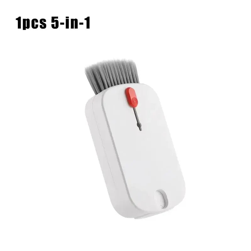 5-in-1 PC & Elektronik Reinigungsset – Tastaturbürste, Display-Reiniger, Keycap-Abzieher & Kartenleser | Für PC, Laptop & Smartphone