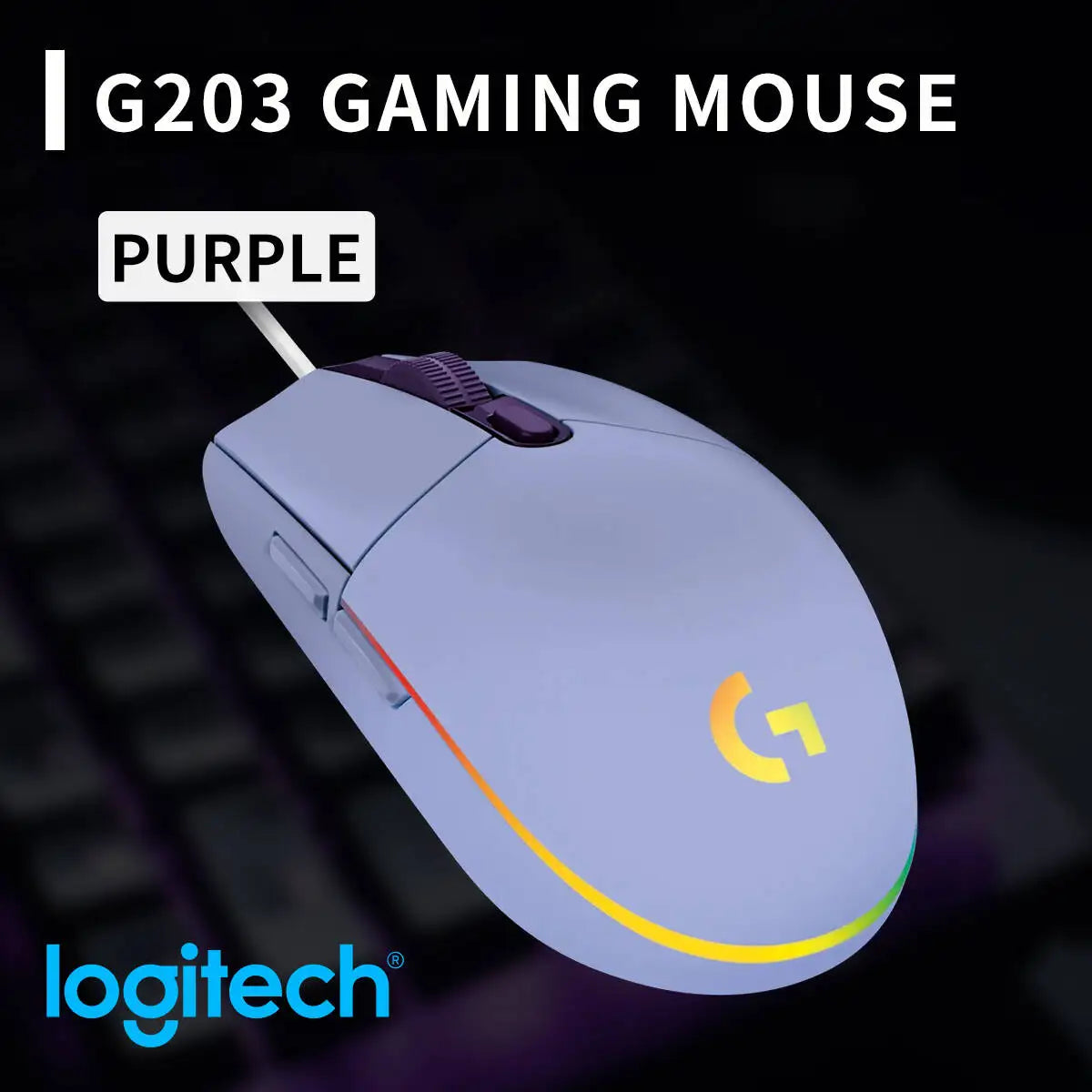 Logitech Gaming Maus HERO Sensor RGB für Gamer