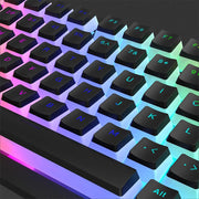RGB Pudding Keycaps Set – 129 Double-Shot PBT Tastenkappen für mechanische Gaming-Tastaturen | Für 61/68/84/87/96/98/100/104/108 Tasten