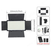 SZKOSTON U600 RGB LED Videoleuchte – 360 LEDs, 3200–5600K, CRI ≥95 & 0–100 % dimmbar | Studio-Licht für YouTube, Streaming, Gaming & Fotografie