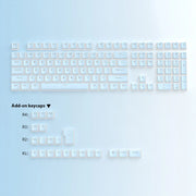 RGB Pudding Keycaps Set – 129 Double-Shot PBT Tastenkappen für mechanische Gaming-Tastaturen | Für 61/68/84/87/96/98/100/104/108 Tasten