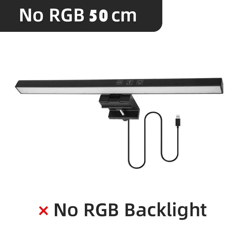 DBF Curved Monitor Light Bar mit RGB-Backlight – LED Bildschirmleuchte für gebogene Monitore | Stufenlos dimmbar & Farbtemperatur einstellbar | Touch-Steuerung für Gaming, TV & Arbeitsplatz